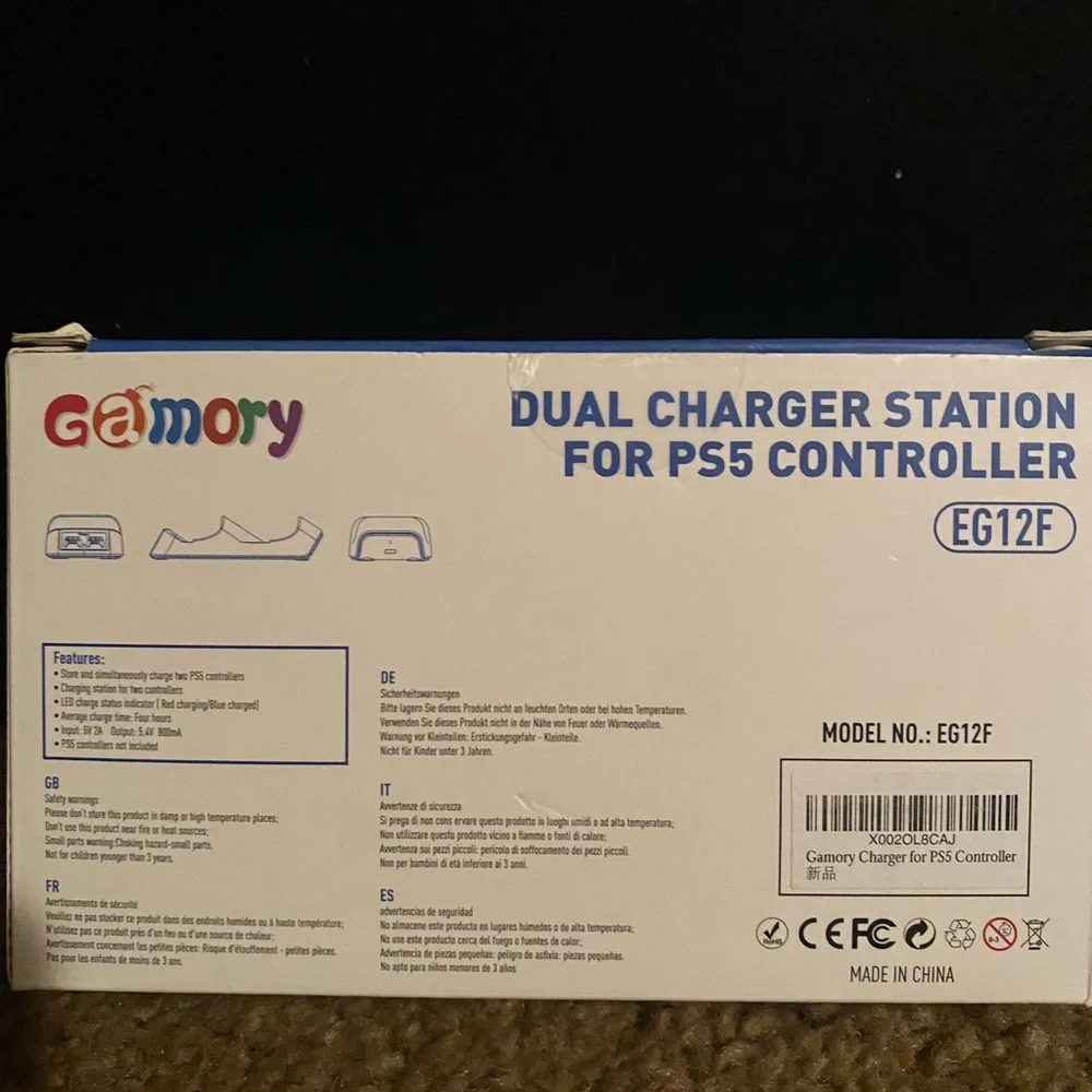Controller charger for PS5